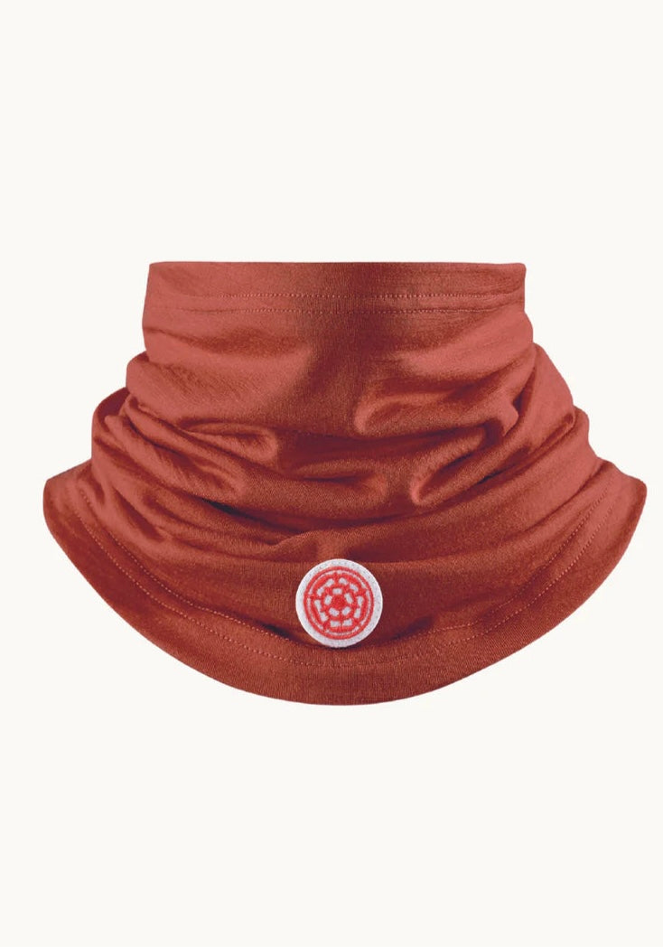 Stiff Upper Lip Merino Neck Warmer Rust