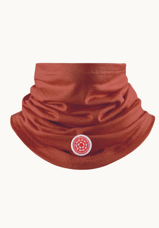 Stiff Upper Lip Merino Neck Warmer Rust
