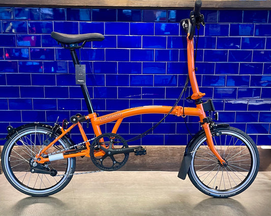 Brompton C Line 6 Speed Fire Coral High Bars