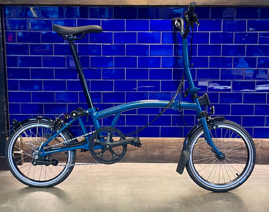 Brompton C Line 6 Speed Ocean Blue High Bars
